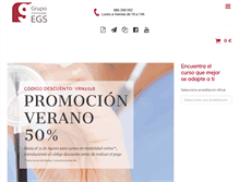 Tablet Screenshot of formacionegs.com